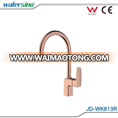 Watermark rose gold brass kitchen sink faucet