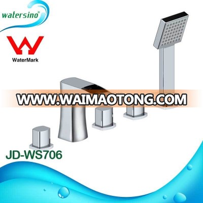 Deck mounted 2 in 1 waterfall bathtub Watermark shower set