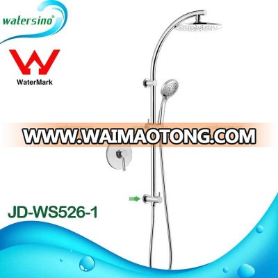 JD-WS526-1 Watermark WELS chrome plated surface mounted rain shower set